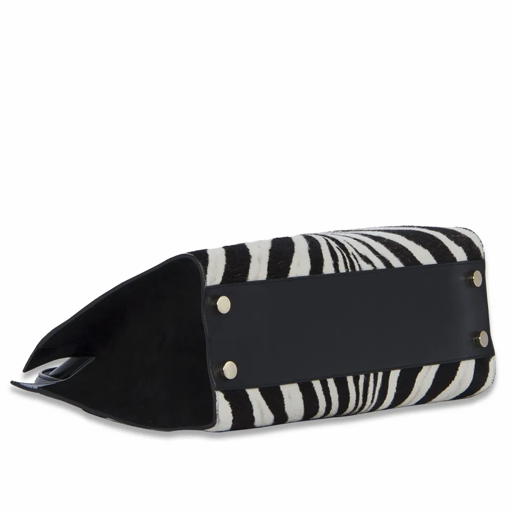 Jimmy Choo Riley Zebra Print Bag