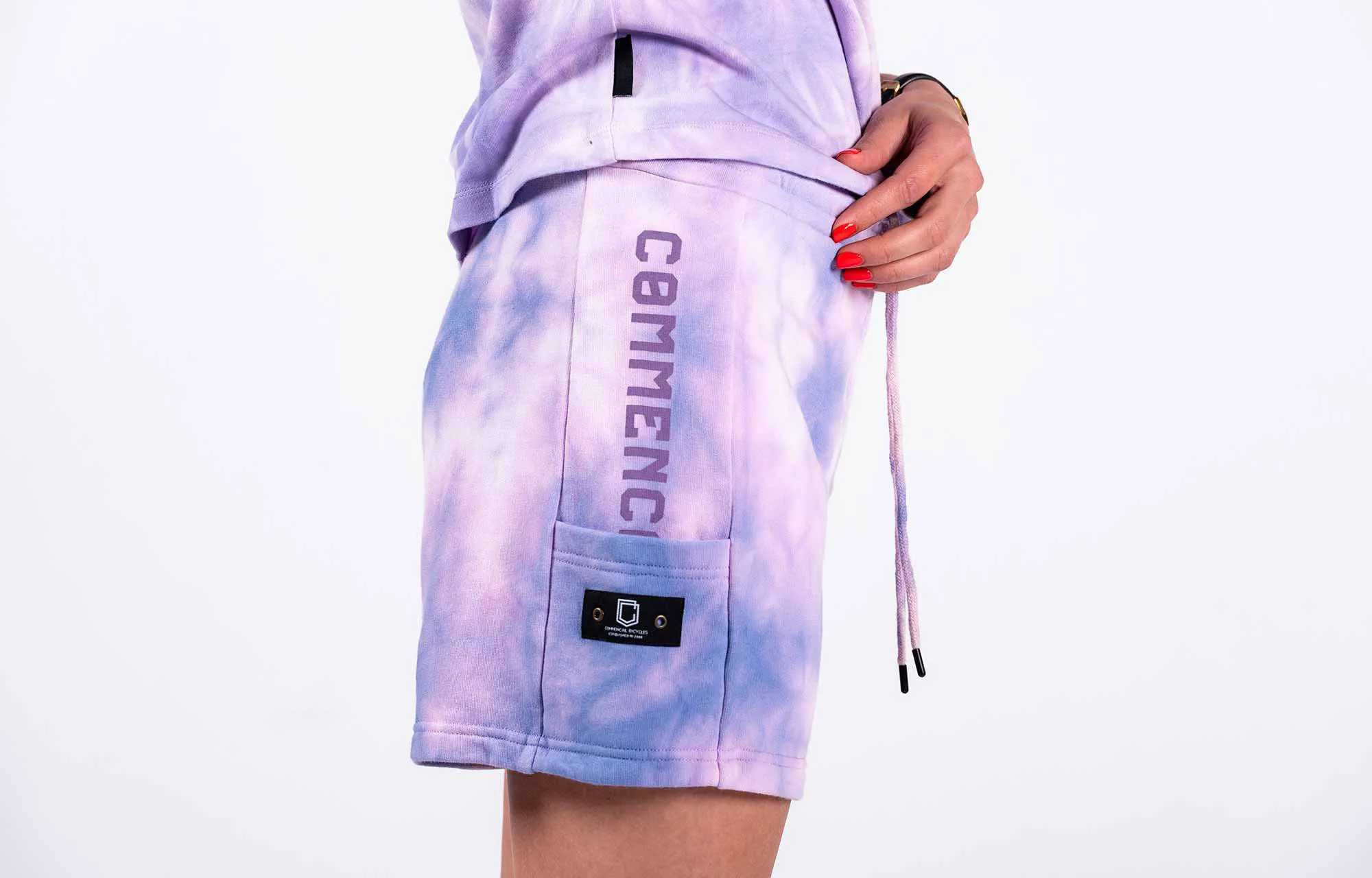 JOGGING SHORTS COMMENCAL WOMEN WASHED LILA