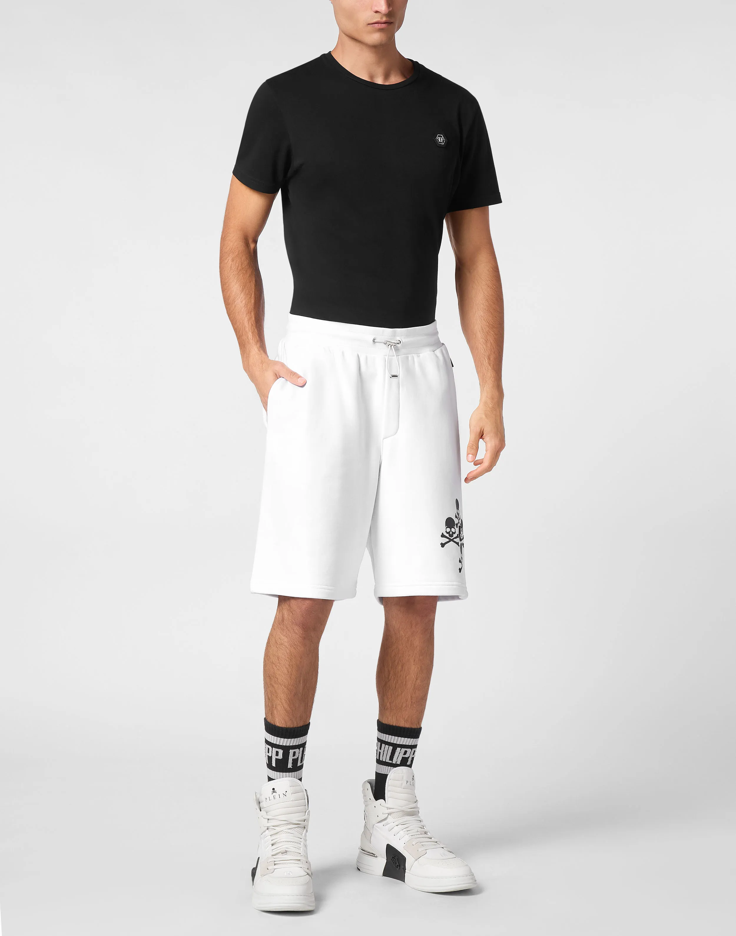 Skull and Bones Jogging Shorts