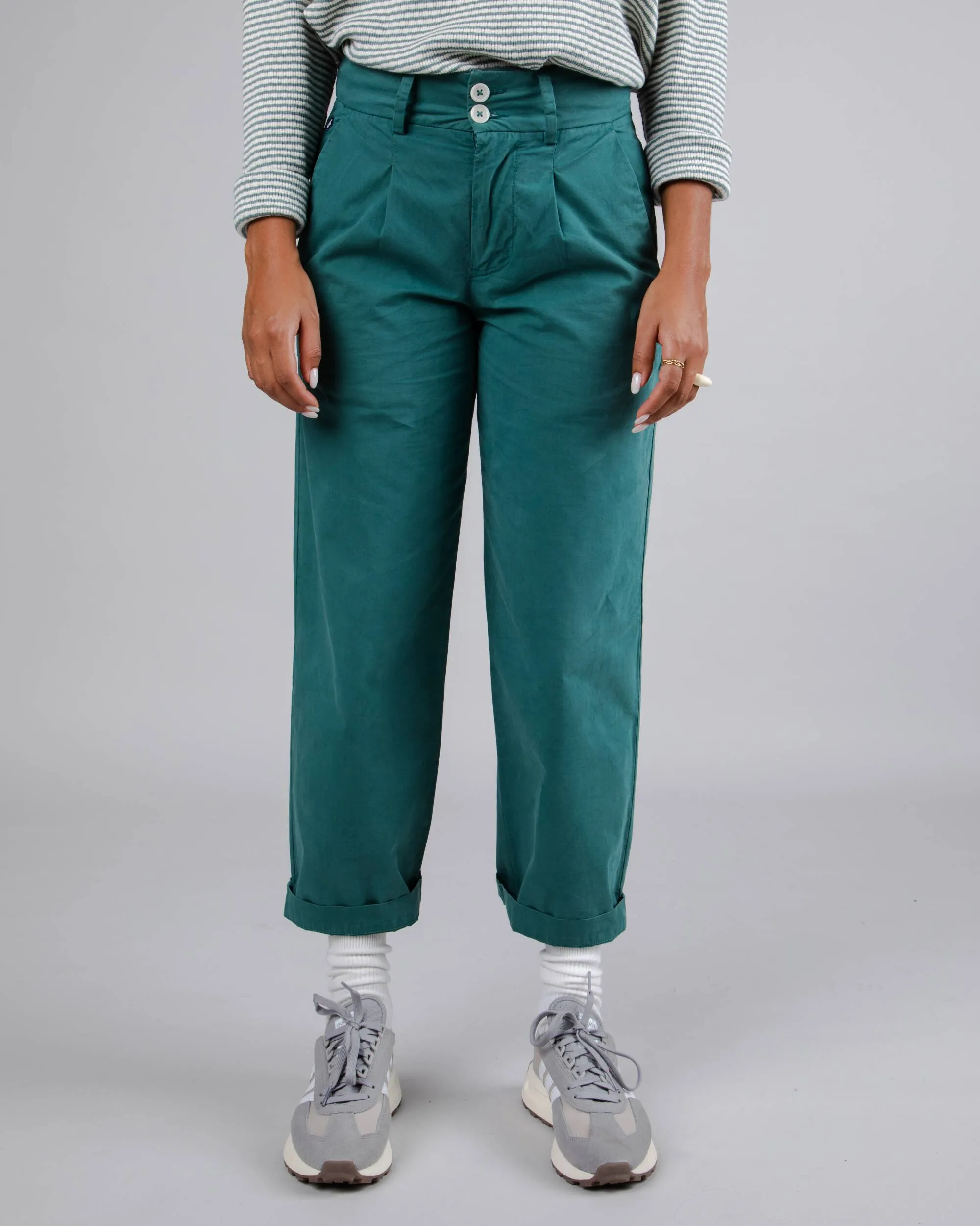 STYLISH PLEATED PANTS  KALE BRAND