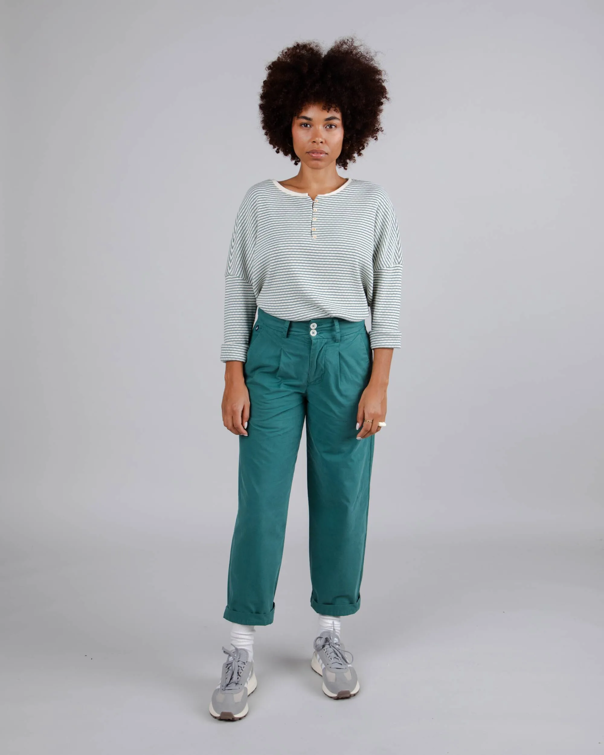 STYLISH PLEATED PANTS  KALE BRAND