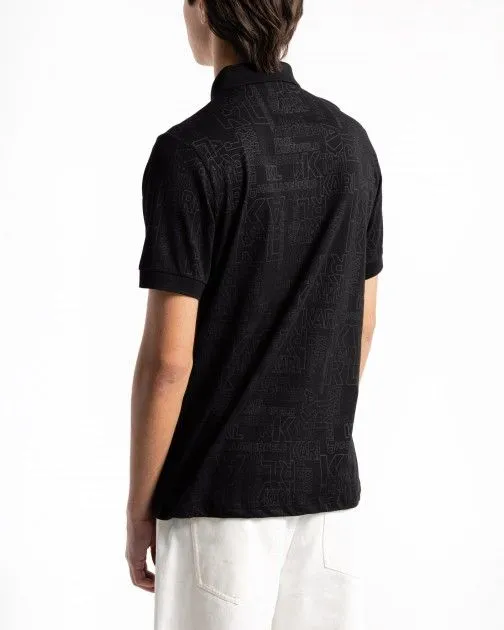 Karl Lagerfeld black polo shirt 745082