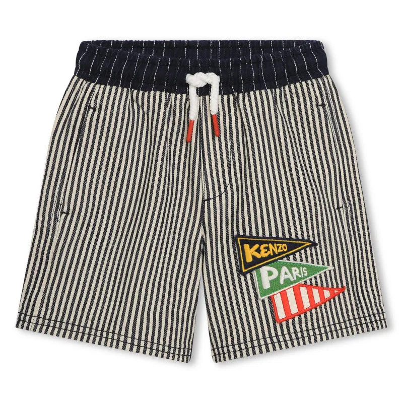 KENZO KIDS Bermudas vaqueras de rayas