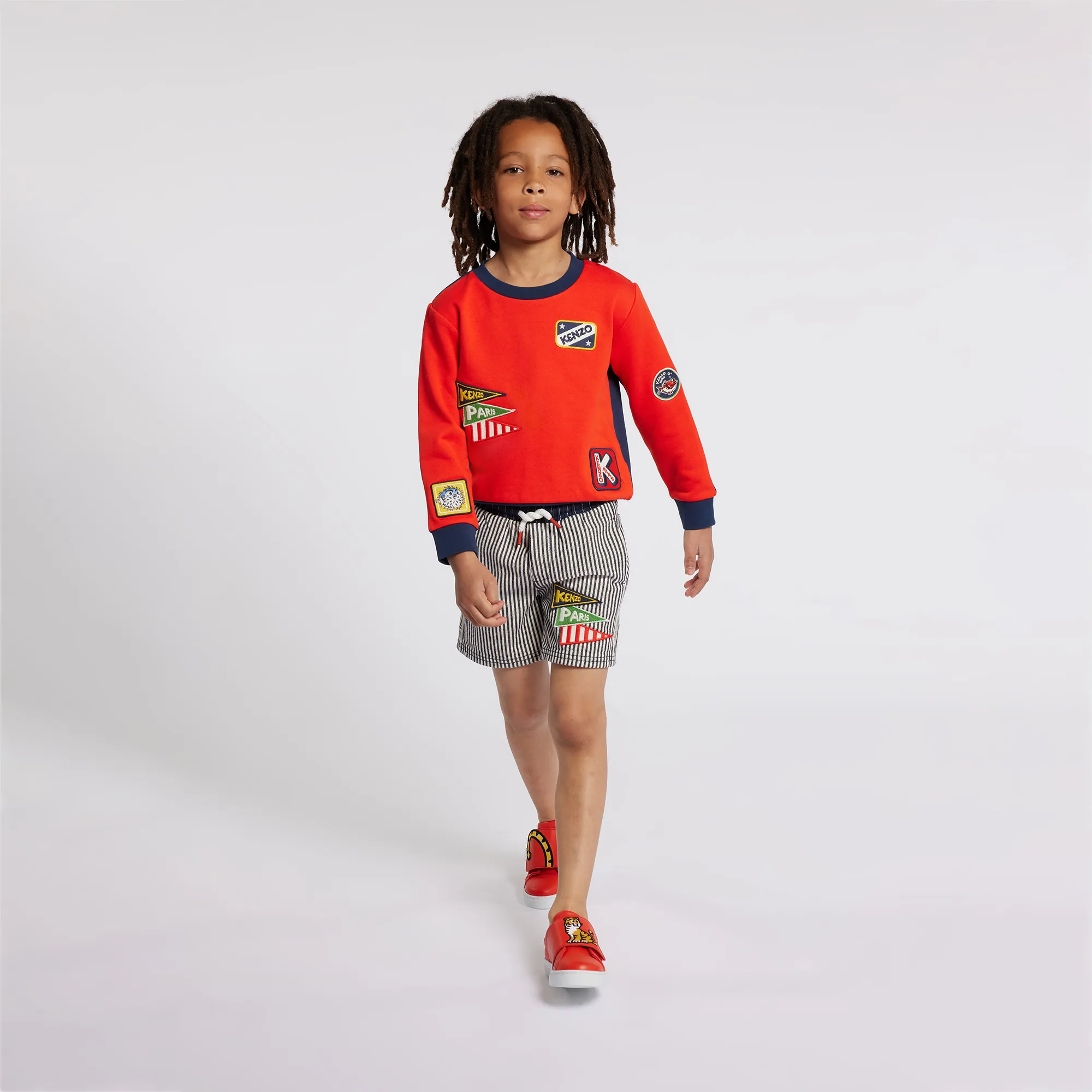 KENZO KIDS Bermudas vaqueras de rayas