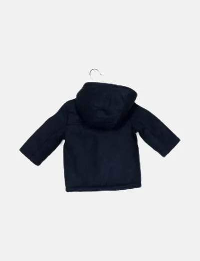 Kiabi Blue Navy Coat with Forum Detail