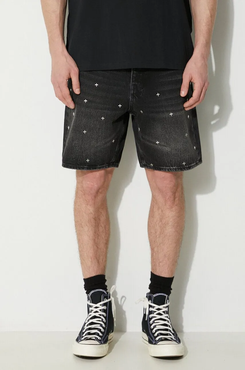 Ksubi Embroidered Denim Shorts