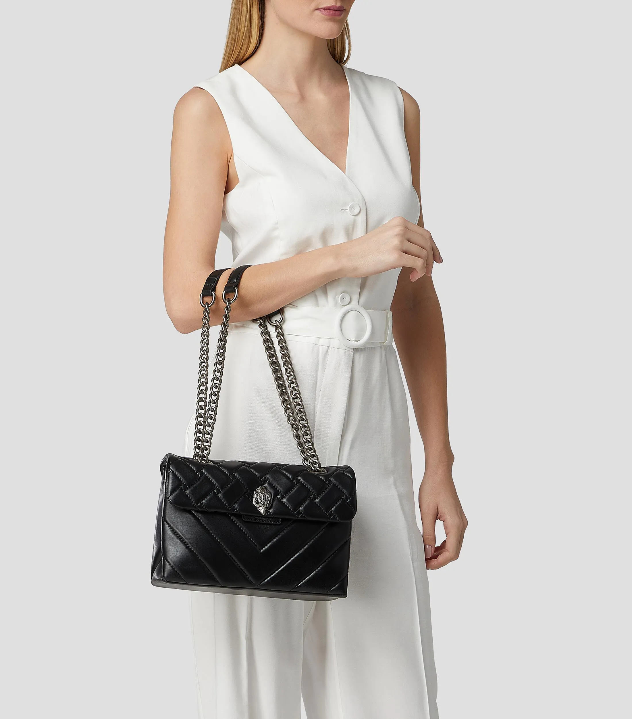 Kurt Geiger Bolso Crossbody Negro en Piel Mujer