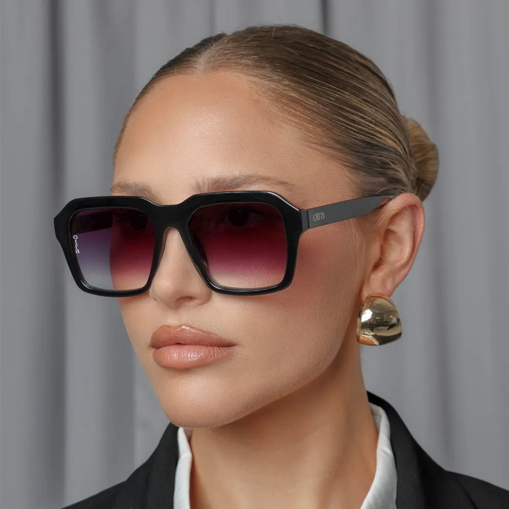 Lennox Black Smoke Fade Glasses