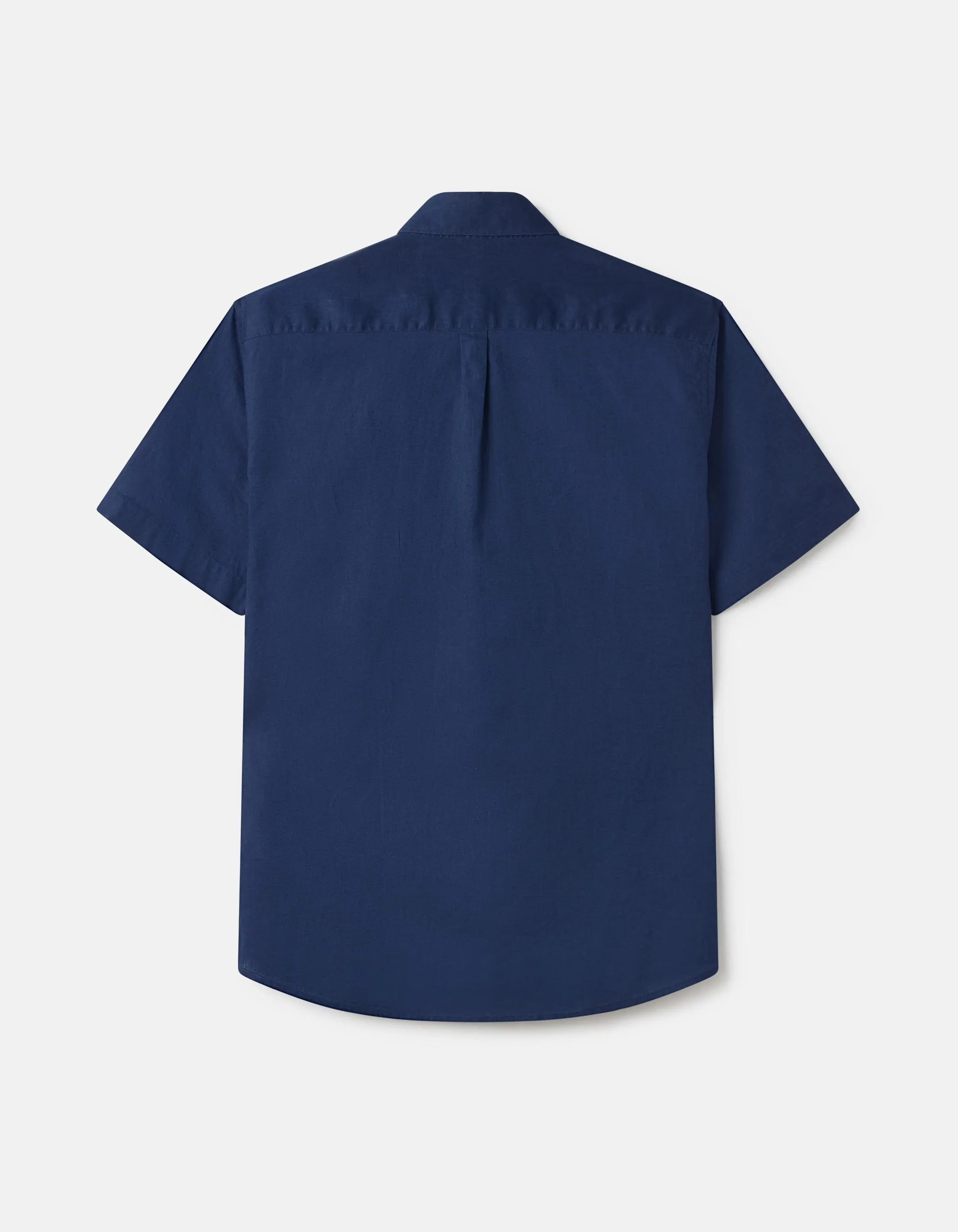 Linen and cotton short sleeve shirt.