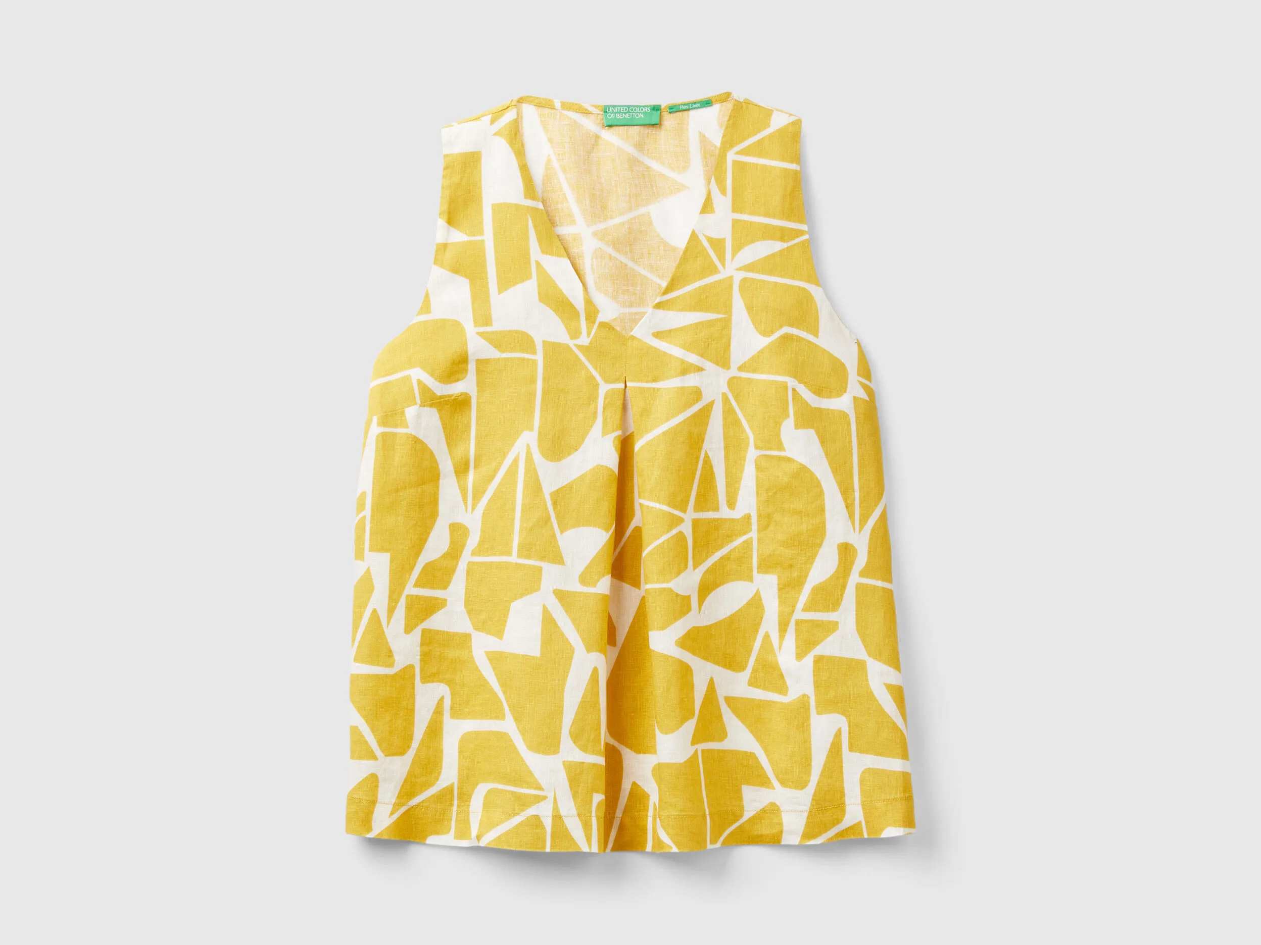 Linen printed blouse