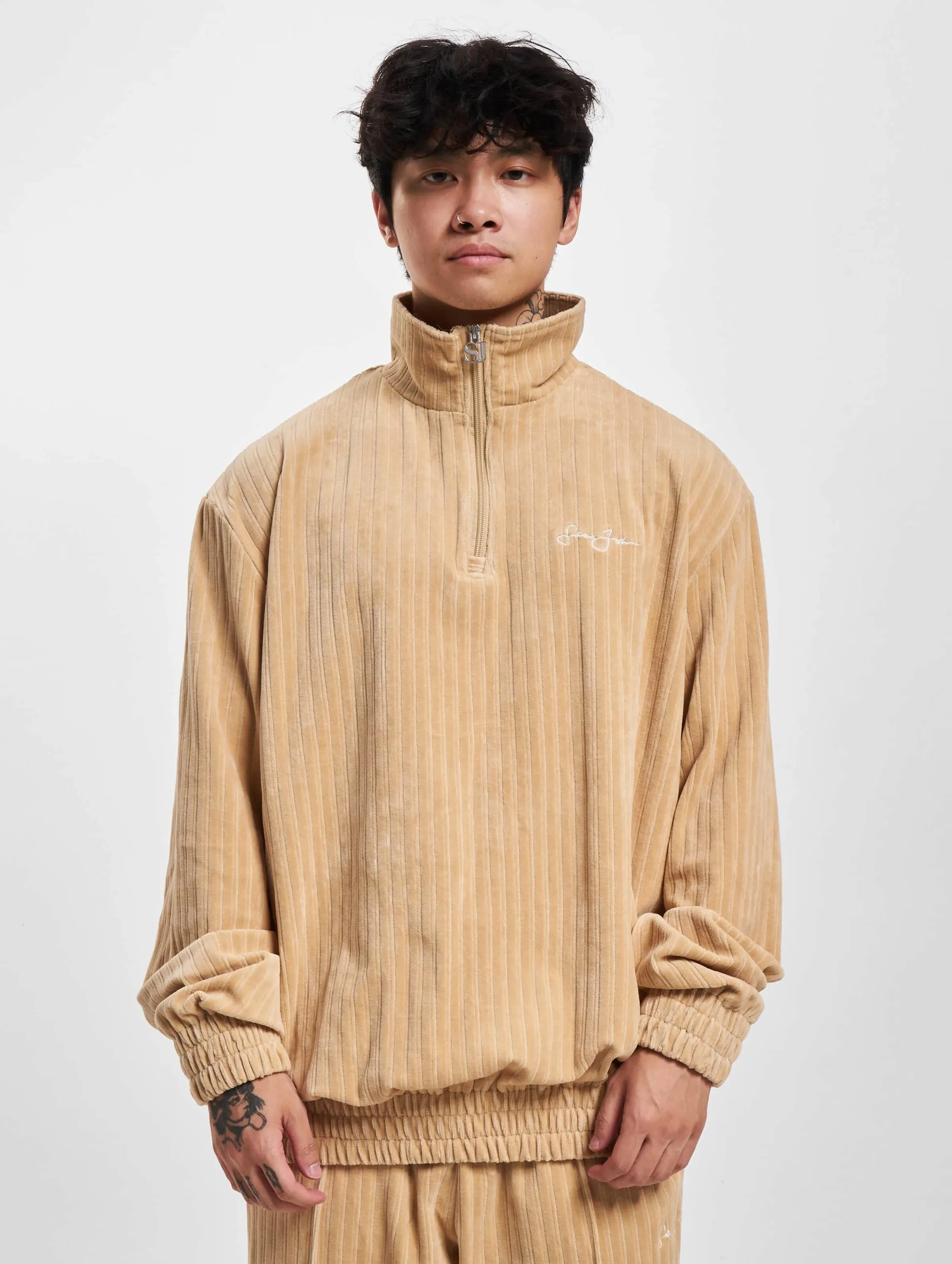 Striped Velours Logo