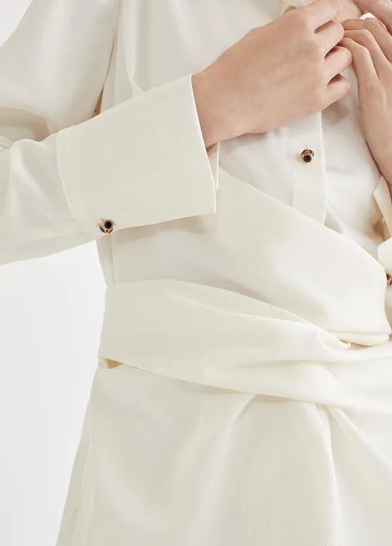 Lola Casademunt Knotted Shirt Beige