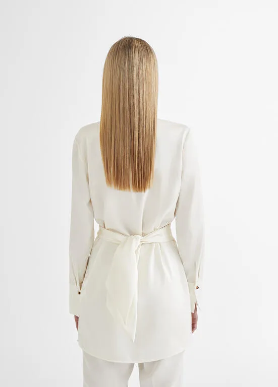 Lola Casademunt Knotted Shirt Beige