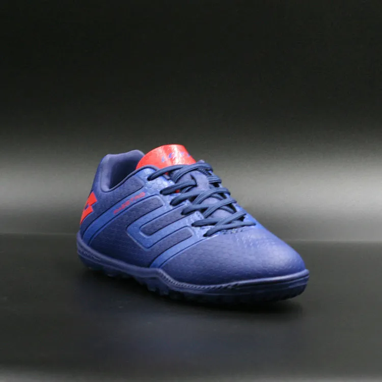 Lotto Maestro 700 IV Kids Soccer Shoes in Blue and Red