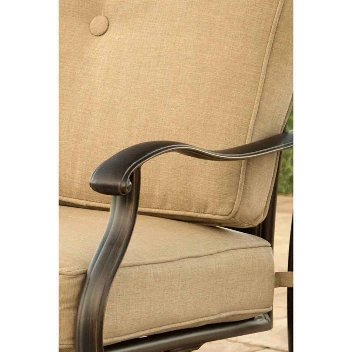 Swivel Outdoor Rocking Chairs, 2 Pieces