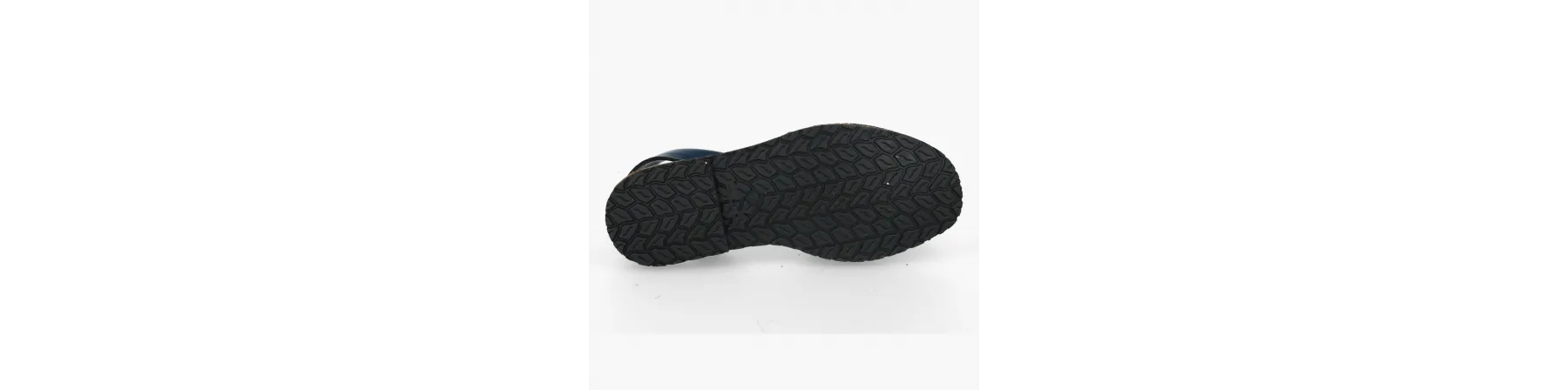 Women's Shiny Navy Menorcan Sandals