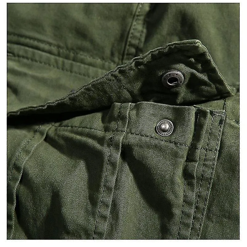 MEN'S COTTON DENIM CARGO PANTS  BLACK & KHAKI TACTICAL WORK JOGGERS FOR SPRING