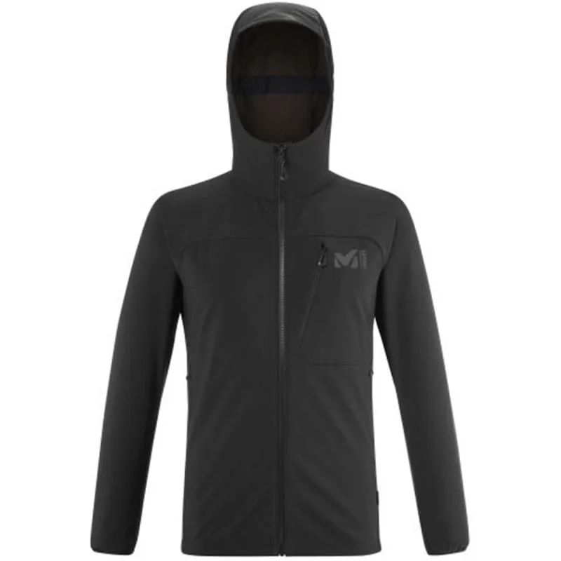 MILLET MAGMA SHIELD HOODIE  CHAQUETA SOFTSHELL PARA HOMBRE, COLOR NEGRO.