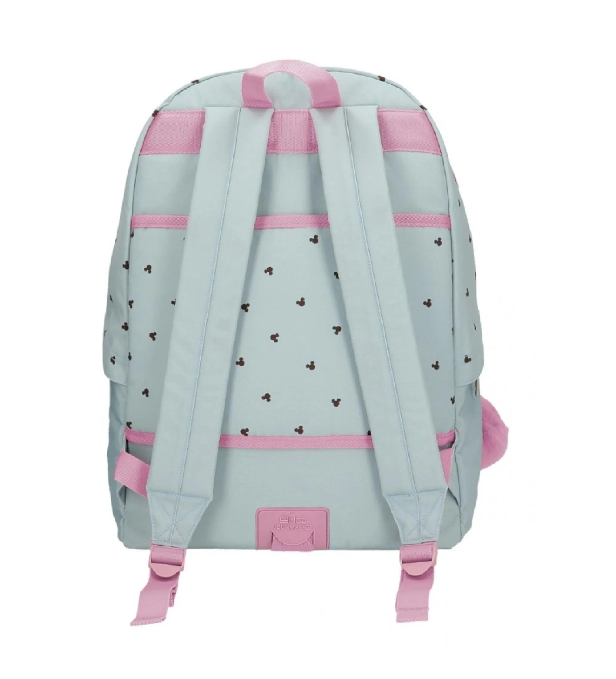 Mickey and Minnie Kisses School Backpack with Laptop Compartment Blue
