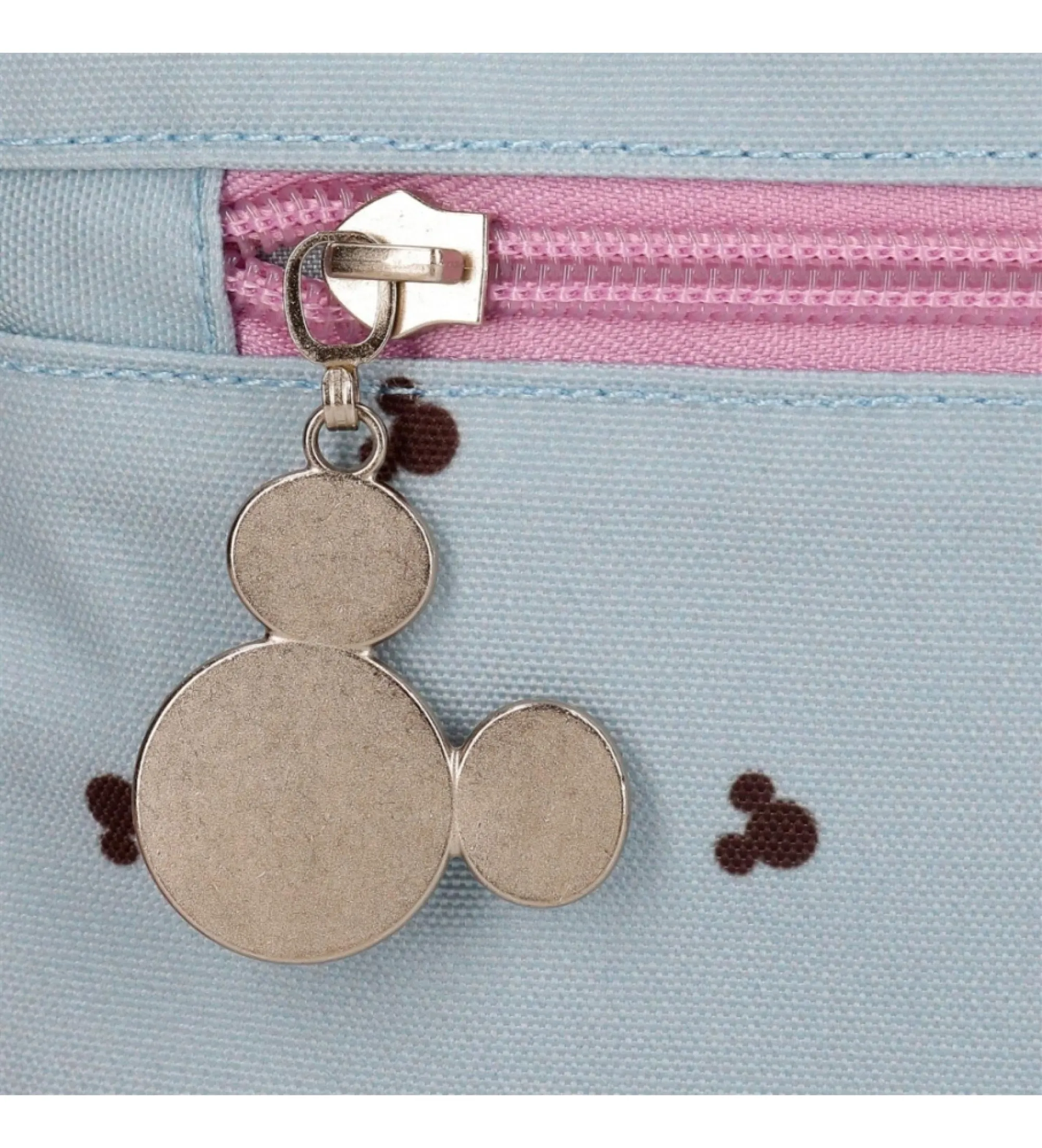 Mickey and Minnie Kisses School Backpack with Laptop Compartment Blue