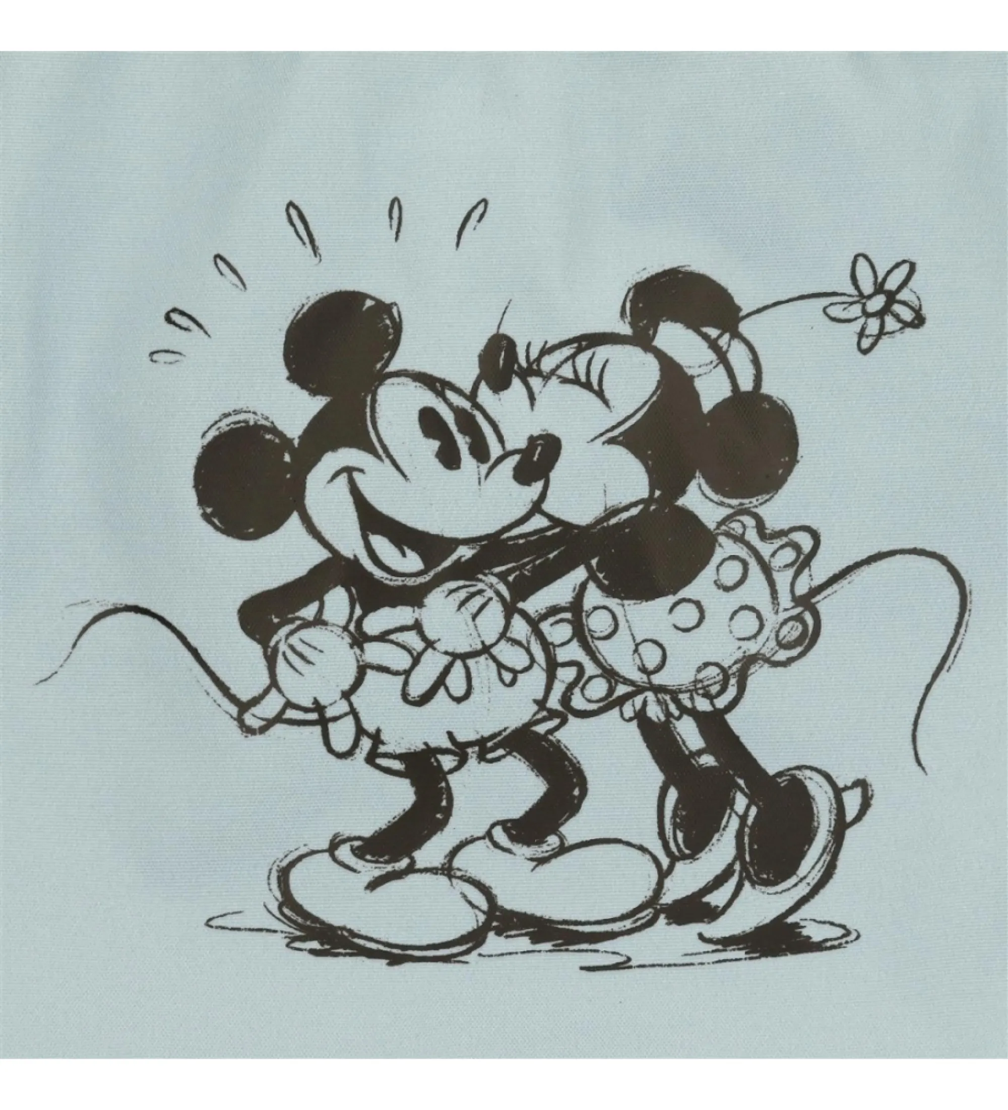 Mickey and Minnie Kisses School Backpack with Laptop Compartment Blue