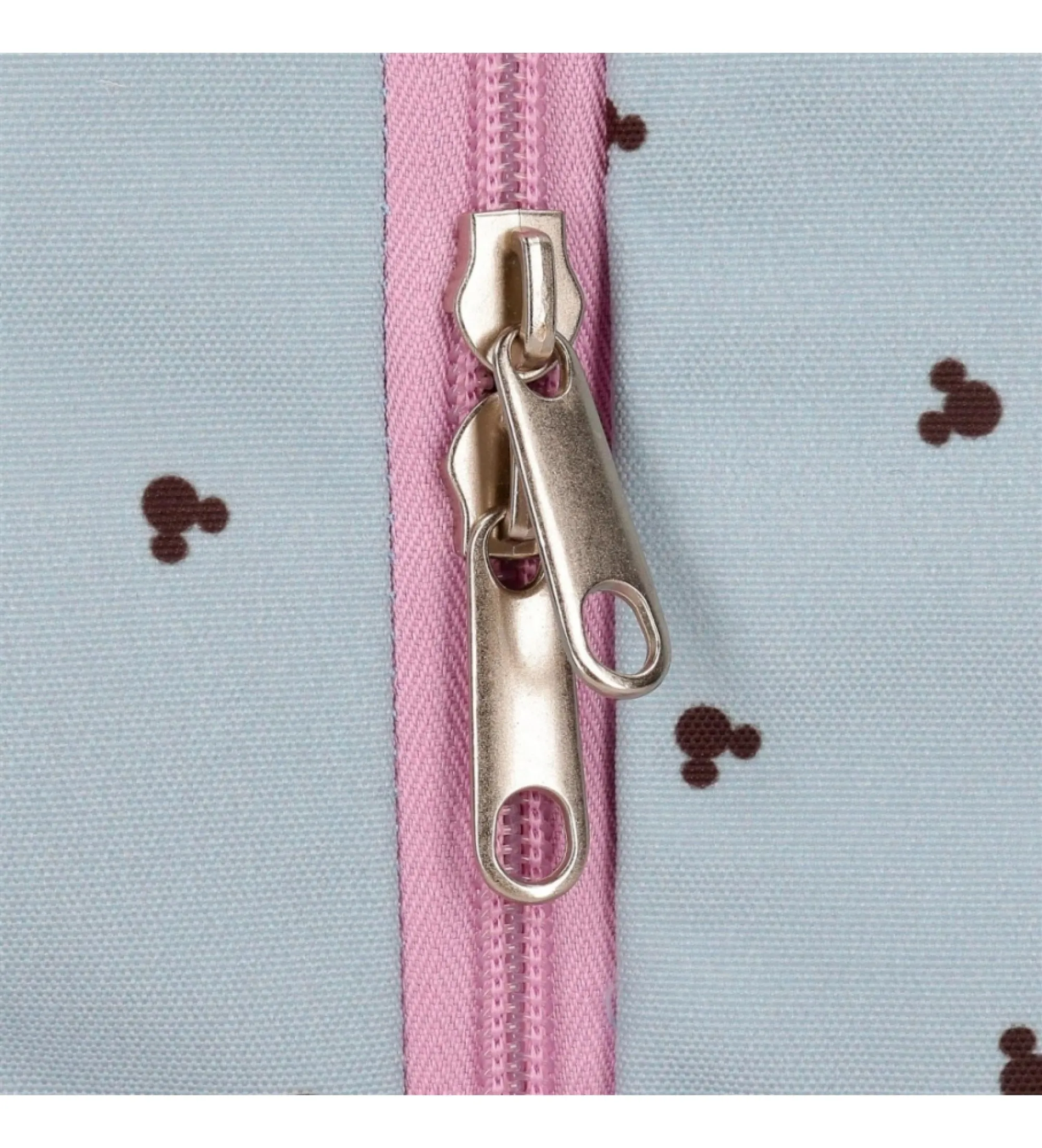 Mickey and Minnie Kisses School Backpack with Laptop Compartment Blue