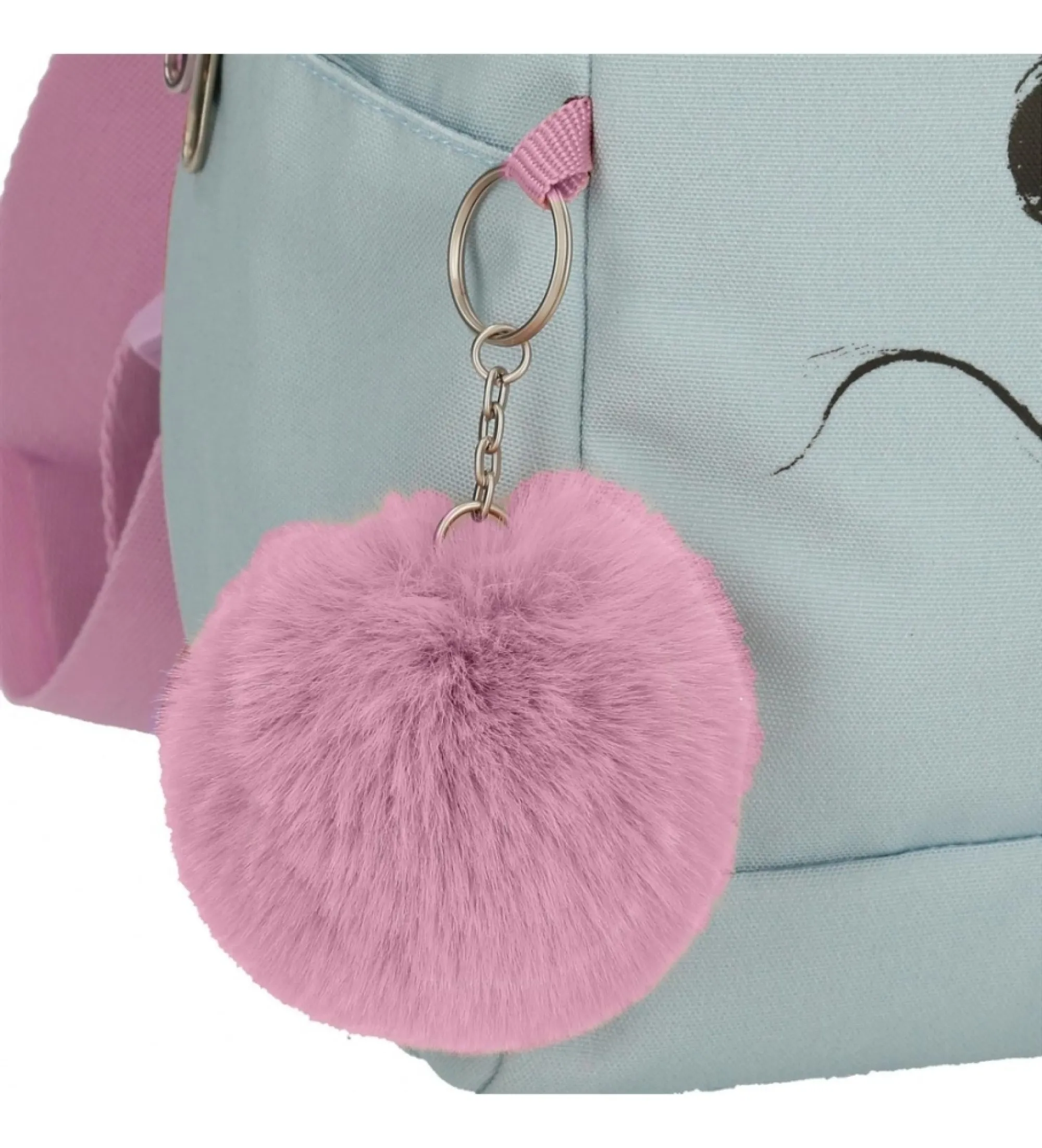 Mickey and Minnie Kisses School Backpack with Laptop Compartment Blue