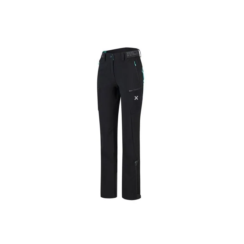 MONTURA TRACE PANTS  WOMEN'S BACKCOUNTRY SKIING TROUSERS (DEEP BLUE/MANDARINO)