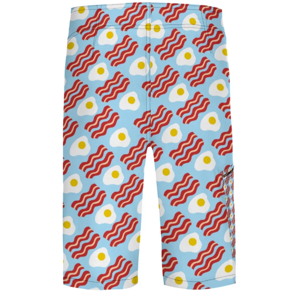 BOARD SHORTS WITH BACON THEME  MORE BACON