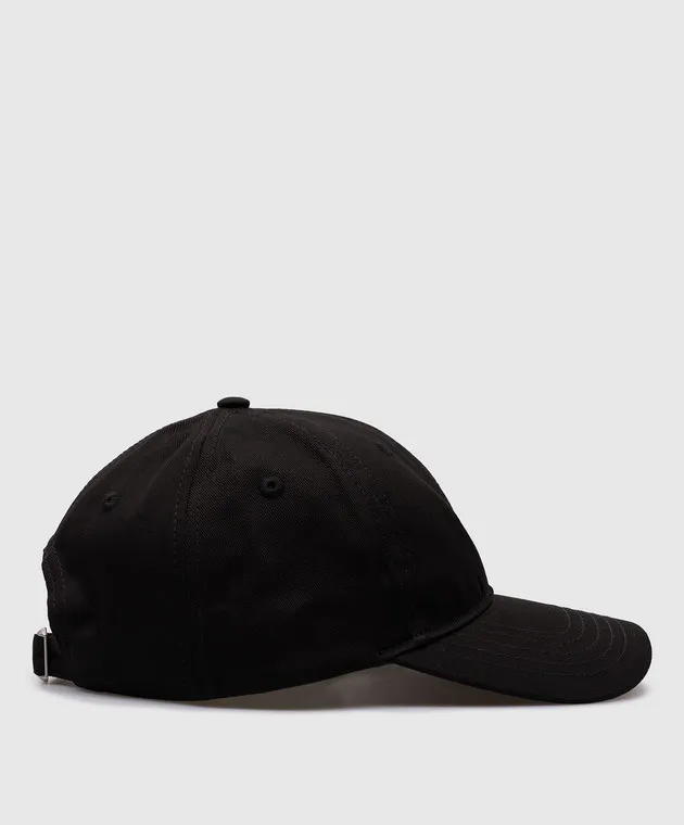 MSGM Black Logo Embroidered Cap