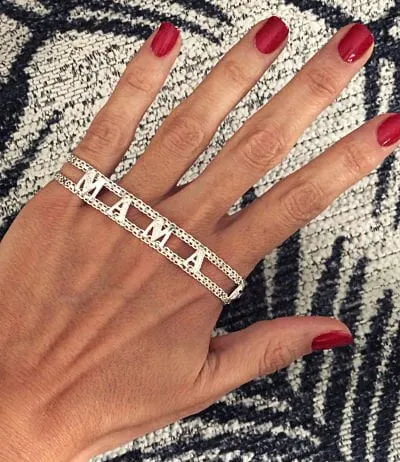 NAME BRACELET WITH ZIRCONIA  SEE RESULT