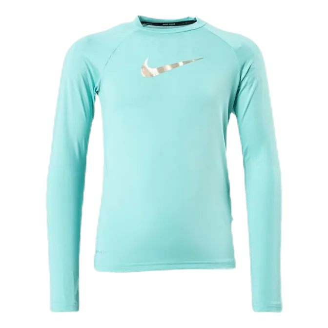 Natación Nike Long Sleeve Hydroguard Junior Green