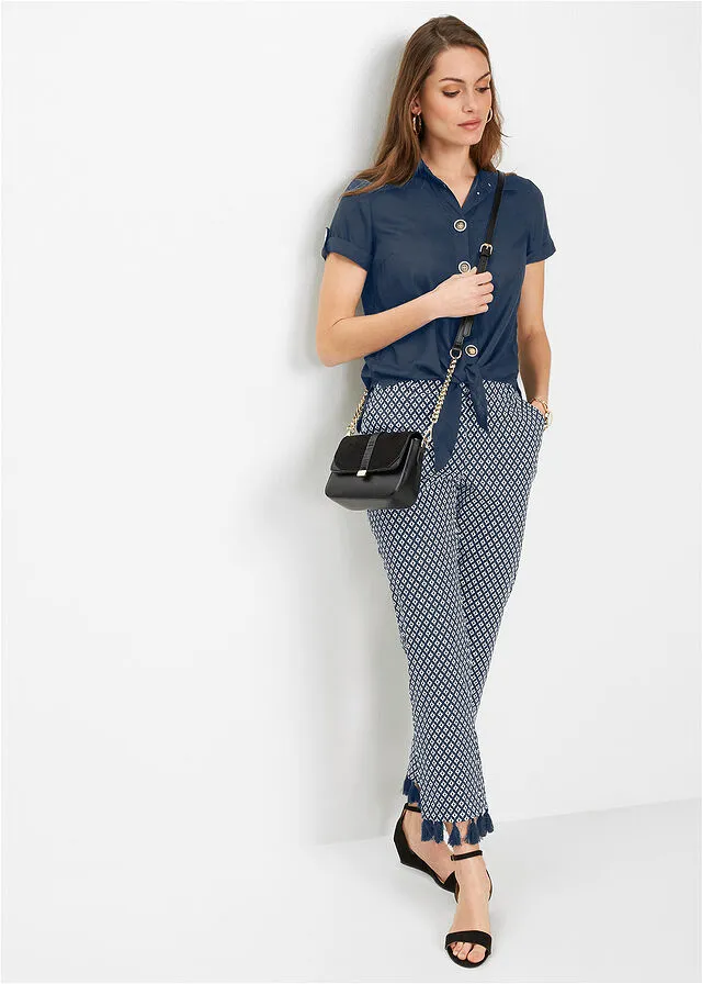 Navy Blue Blouse