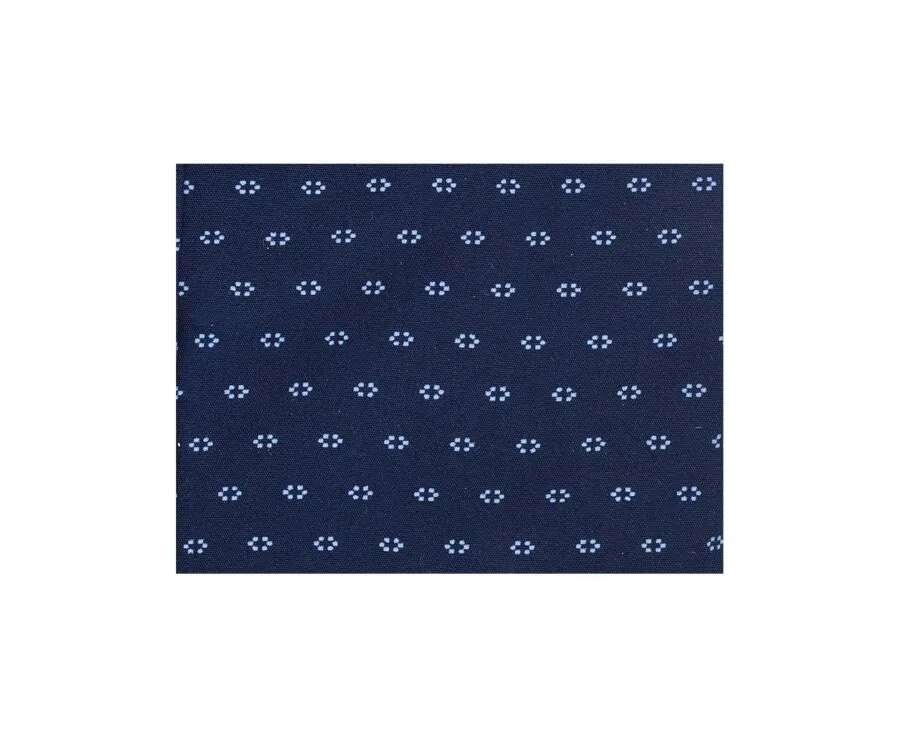 NAVY BLUE PATTERNED SHIRT  LÉOPHILE