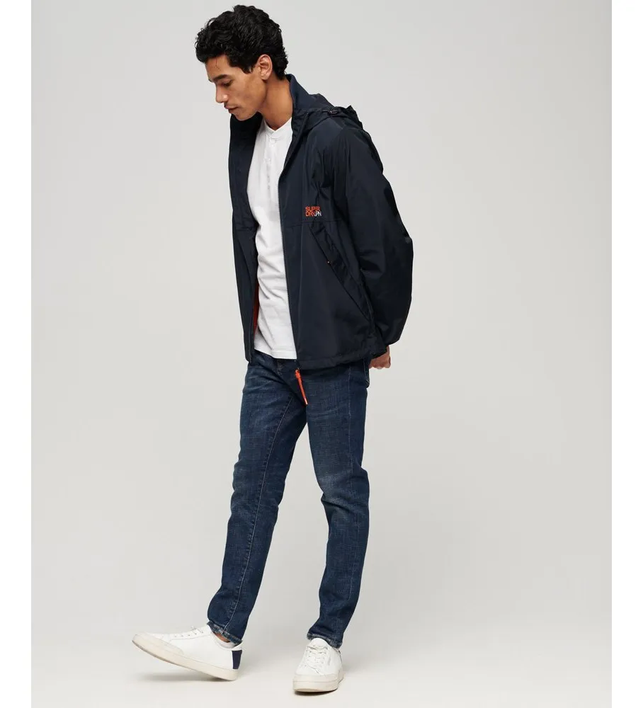 Navy Windbreaker Jacket