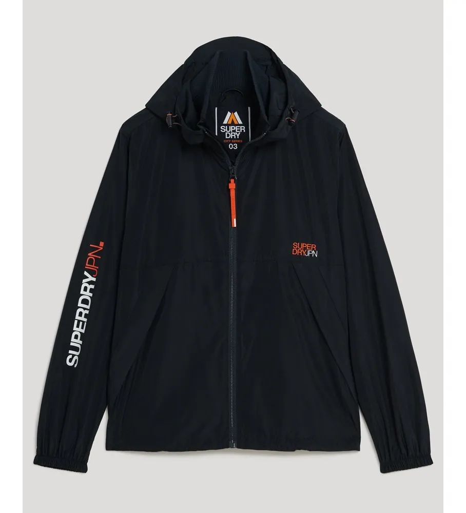 Navy Windbreaker Jacket