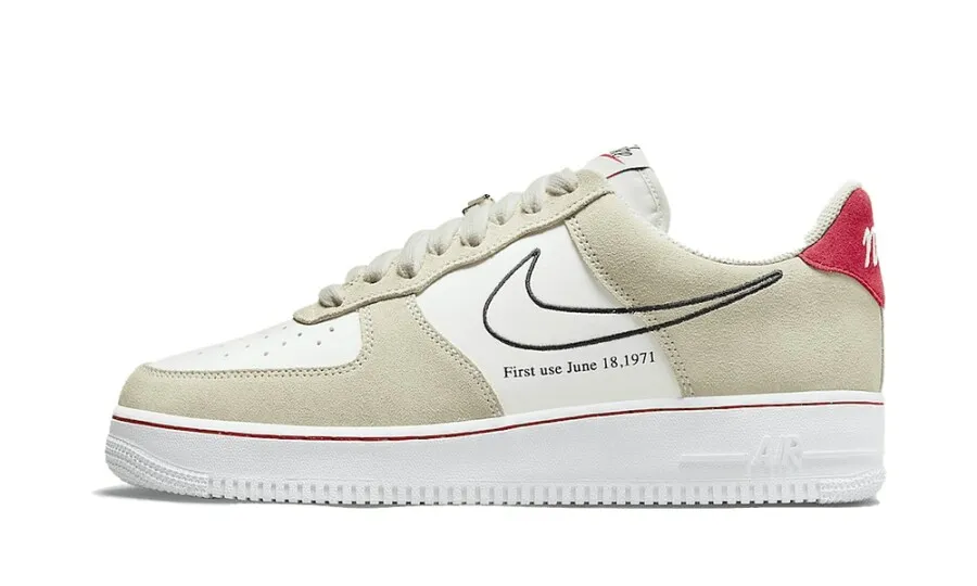 Nike Air Force 1 Low Light Sail Red First Use