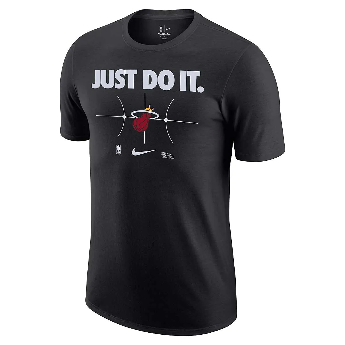 NIKE NBA MIAMI HEAT ESSENTIAL JUST DO IT TSHIRT, BLACK