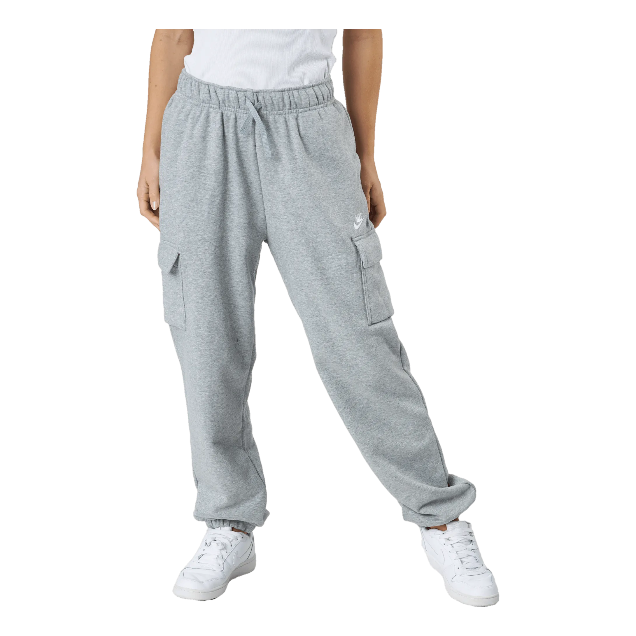 Nike Nike Sportswear Club Fleece Wo Dk Grey Heather/white