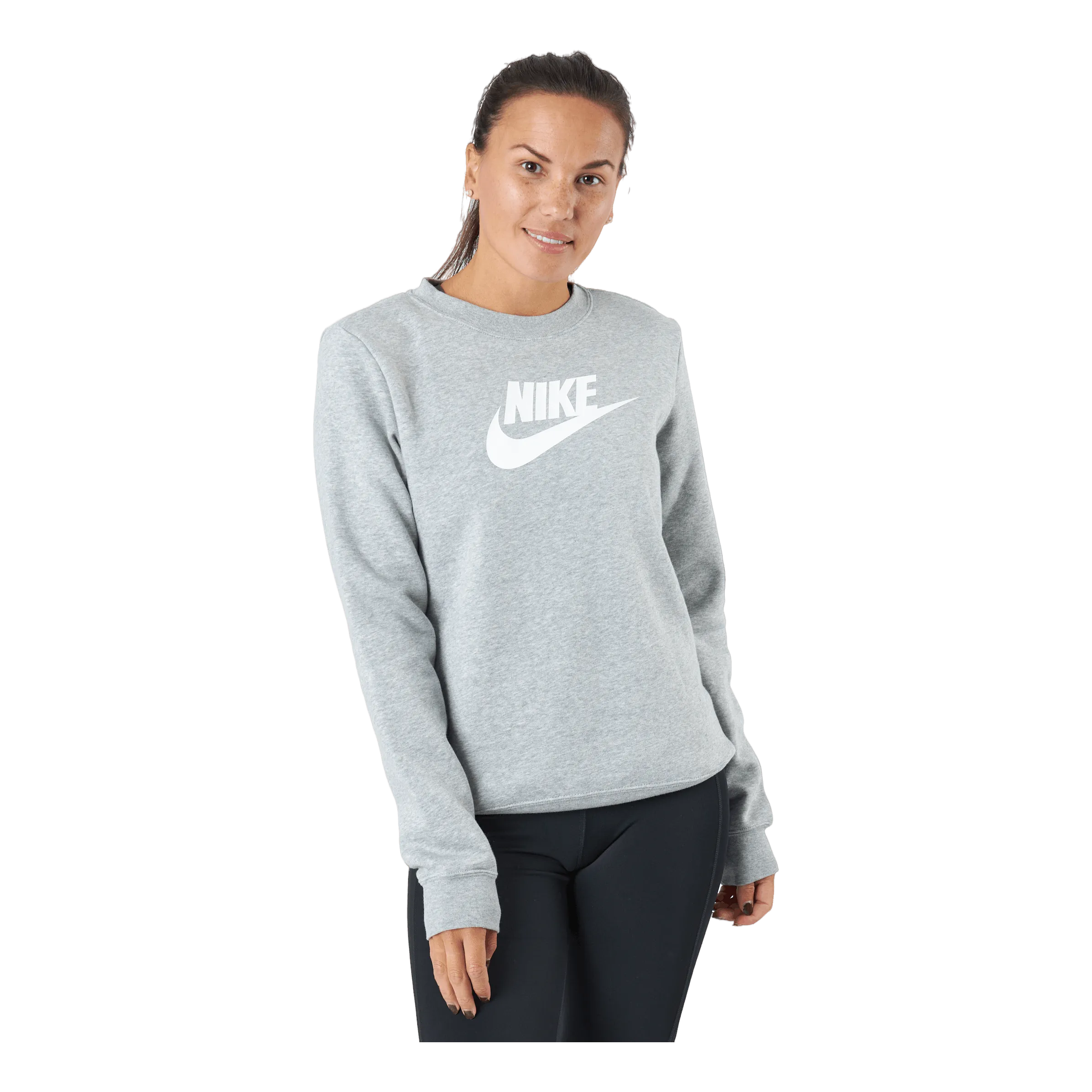 Nike Sportswear Club Fleece Women's Crew DK GREY HEATHER/WHITE