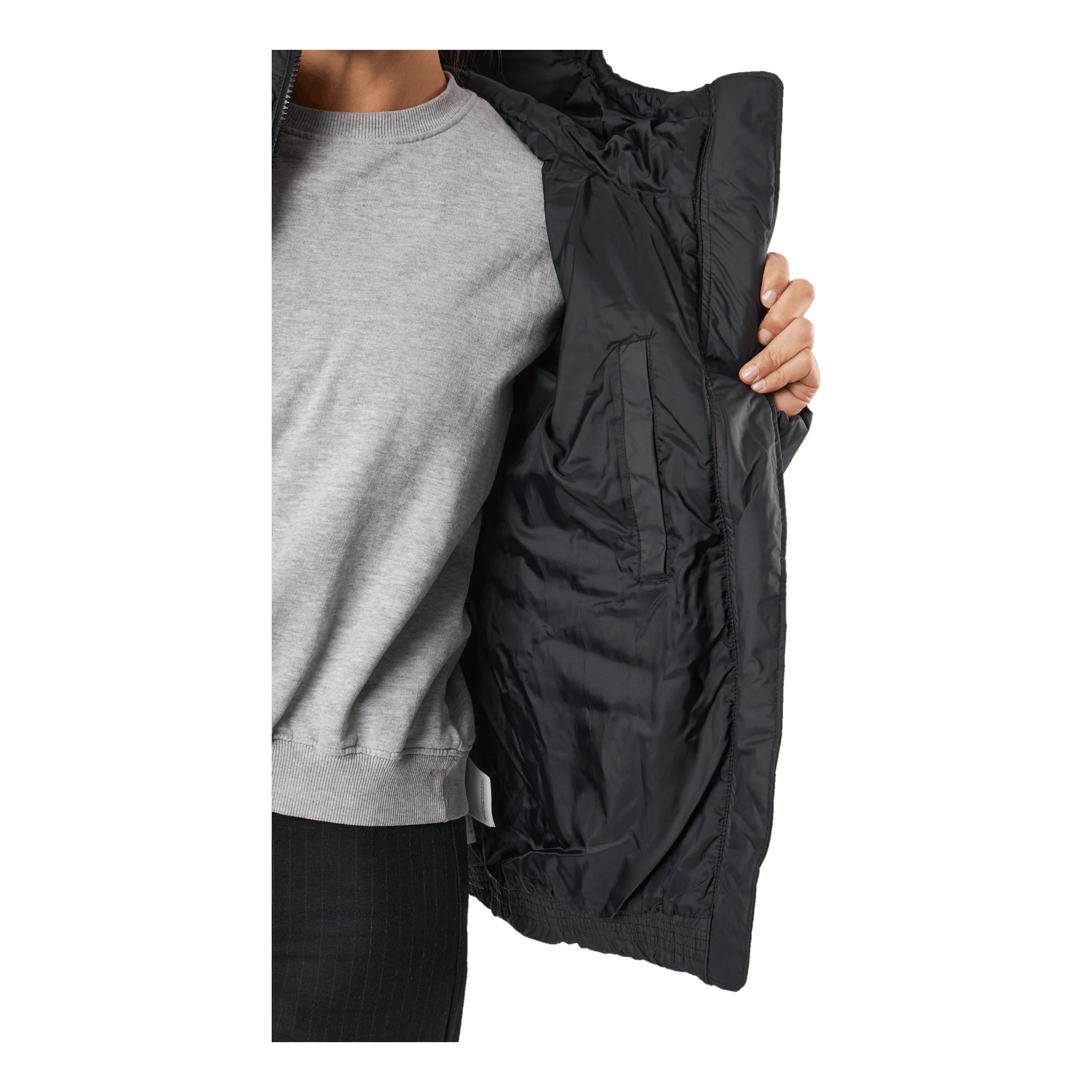 Nike W Nsw Sf Dwn Wr Hd Jkt Black Black White