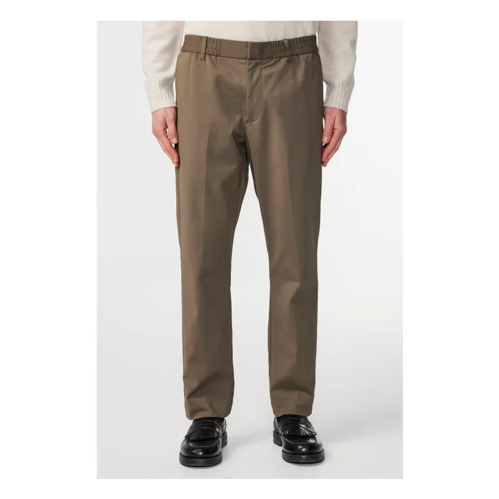 NN.07 Billie 1089 Elastic Pants | Brown Khaki