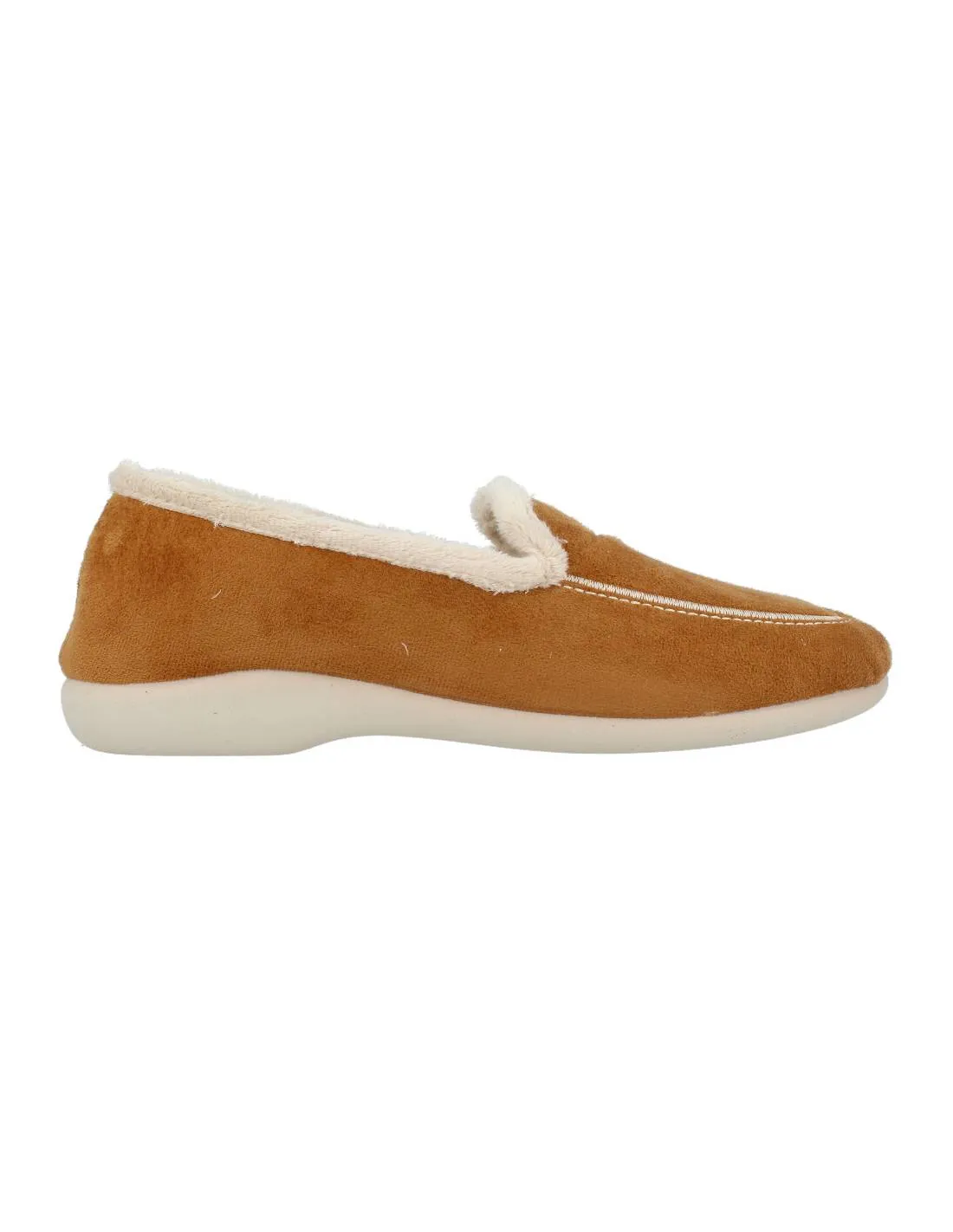 NORTEñAS  SLIPPERS COPETE BORDON CAMEL