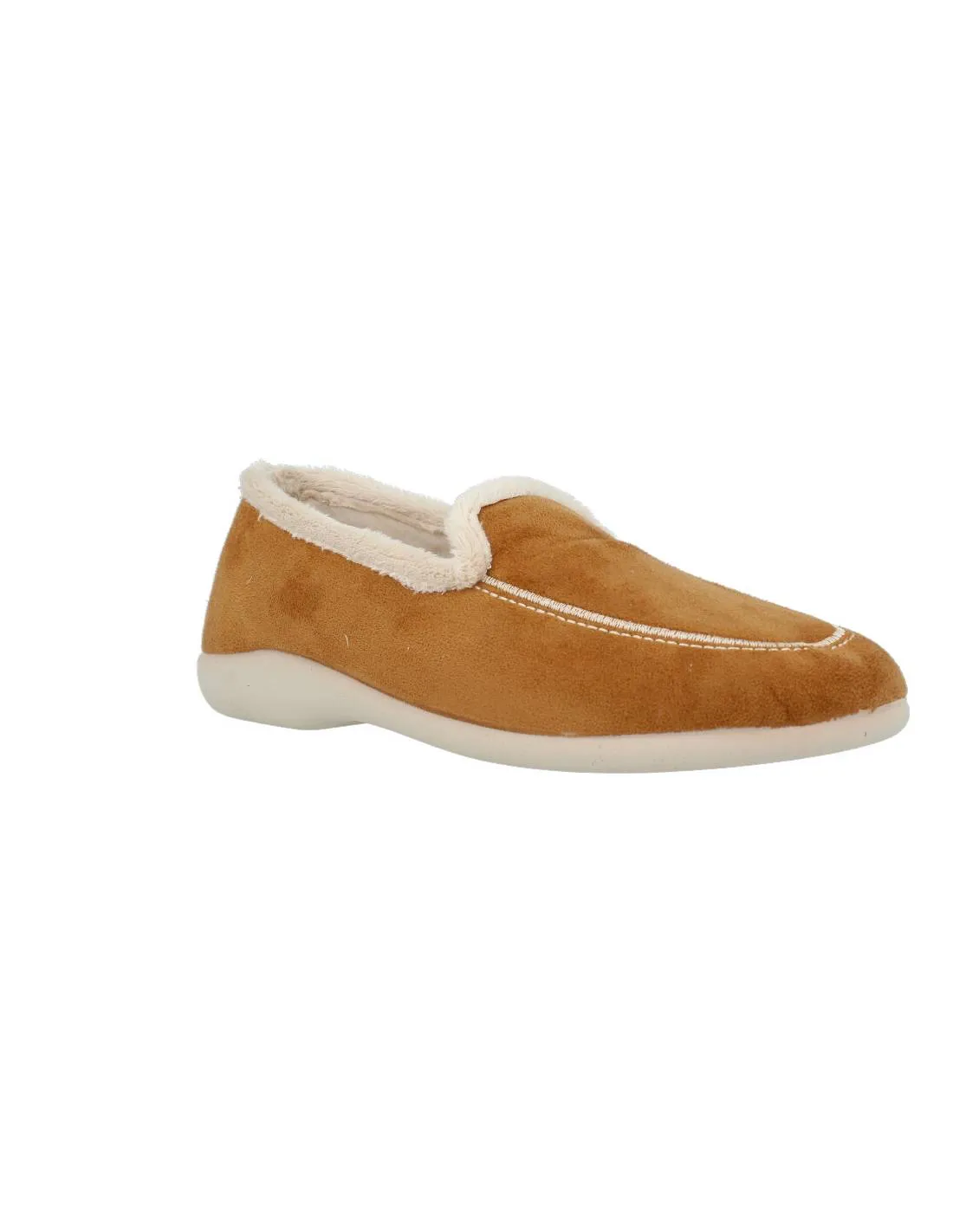 NORTEñAS  SLIPPERS COPETE BORDON CAMEL