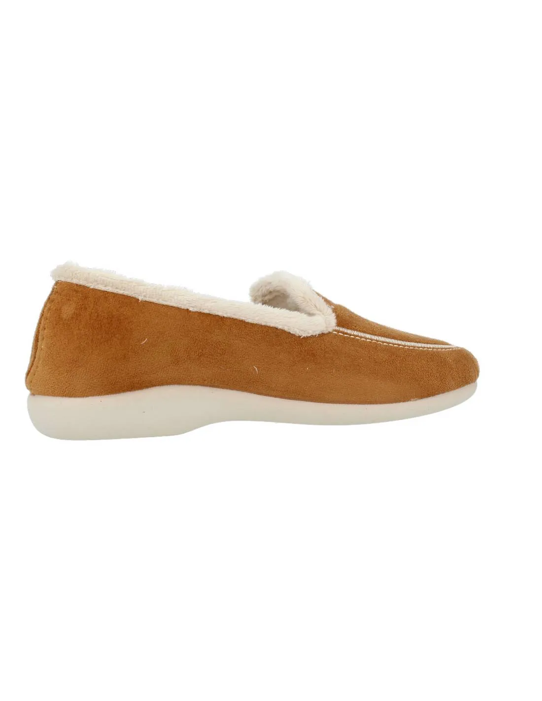NORTEñAS  SLIPPERS COPETE BORDON CAMEL