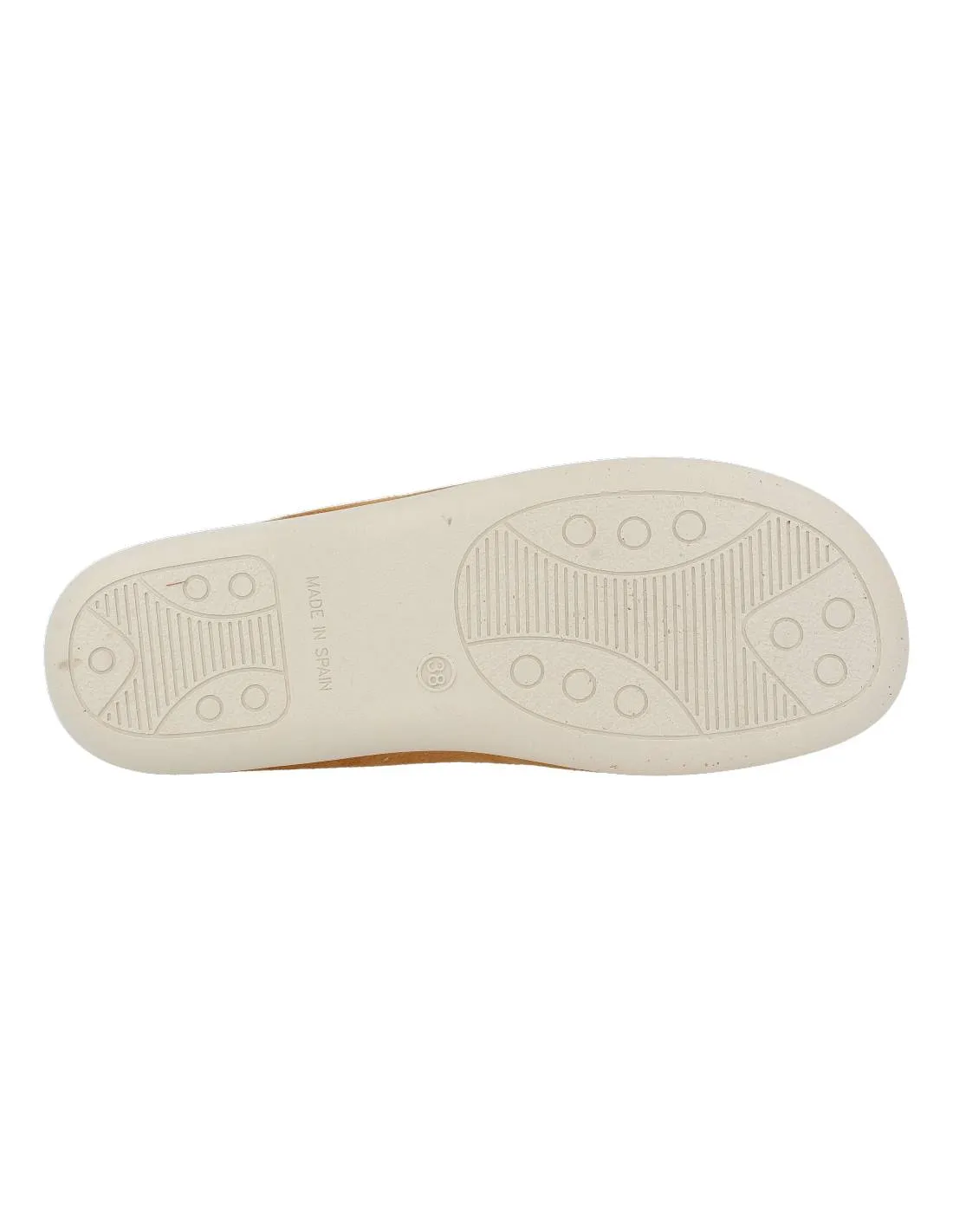 NORTEñAS  SLIPPERS COPETE BORDON CAMEL