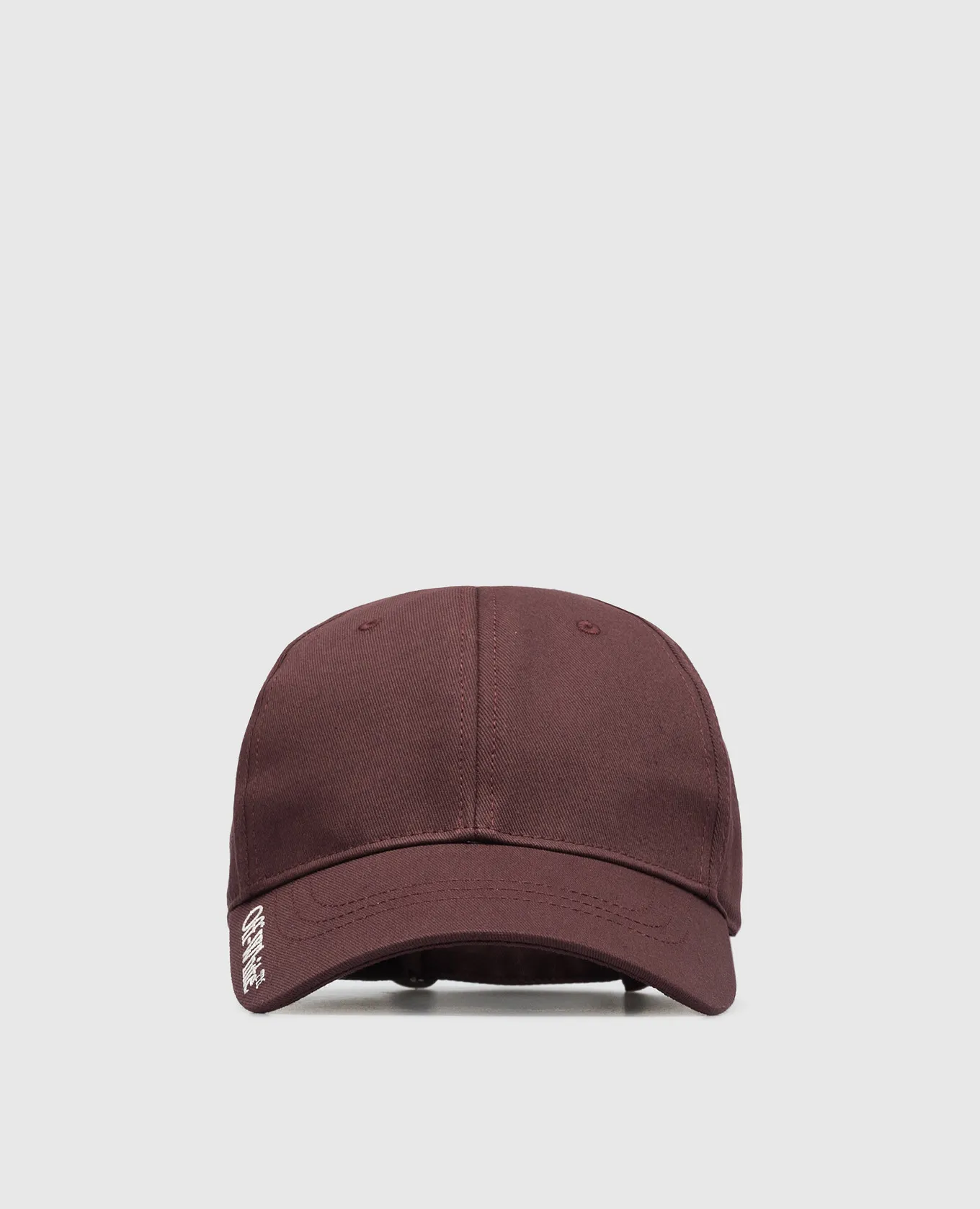 BURGUNDY LOGO EMBROIDERED CAP BY OFFWHITE