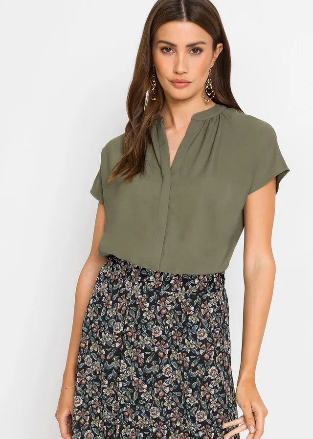 Olive Green Blouse