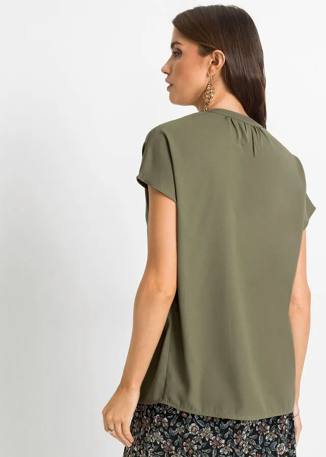 Olive Green Blouse