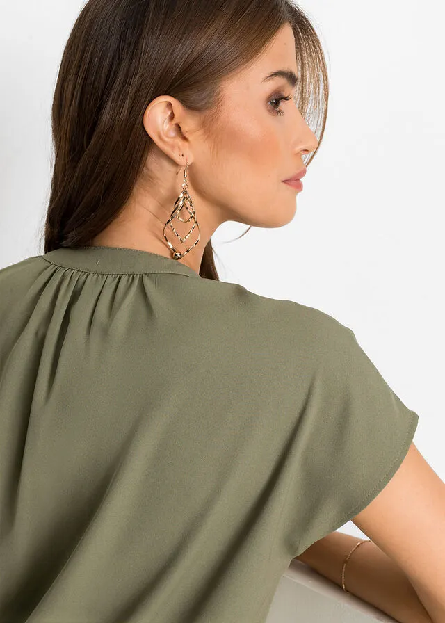 Olive Green Blouse